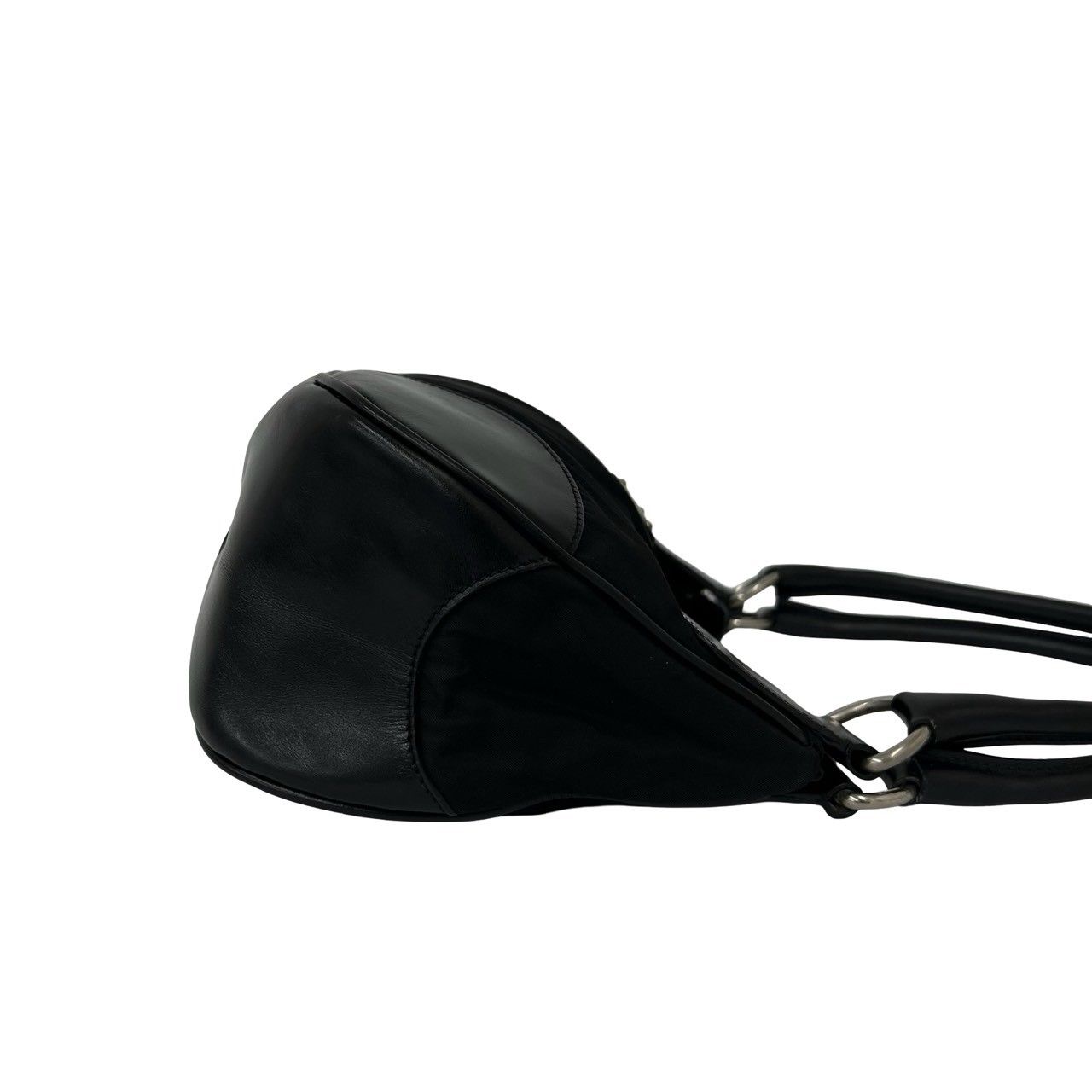 美品 PRADA プラダ 三角ロゴ ポコノ ナイロン トートバッグ ブラック 極 美品 PRADA プラダ 三角 ロゴ 金具 テスート ポコノ ナイロン