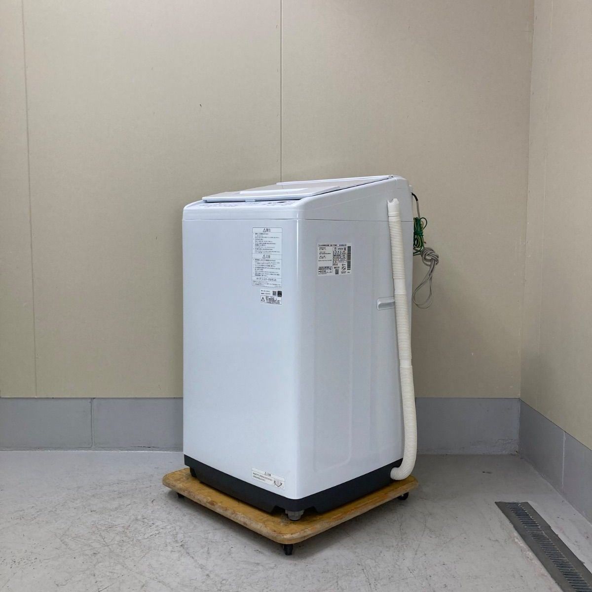 【極美品｜クリーニング済み｜取付込み】 日立 7.0kg洗濯機 ビートウォッシュ BW-V70M ホワイト 2025年製 一人暮らし 京都 大阪 Ji00630