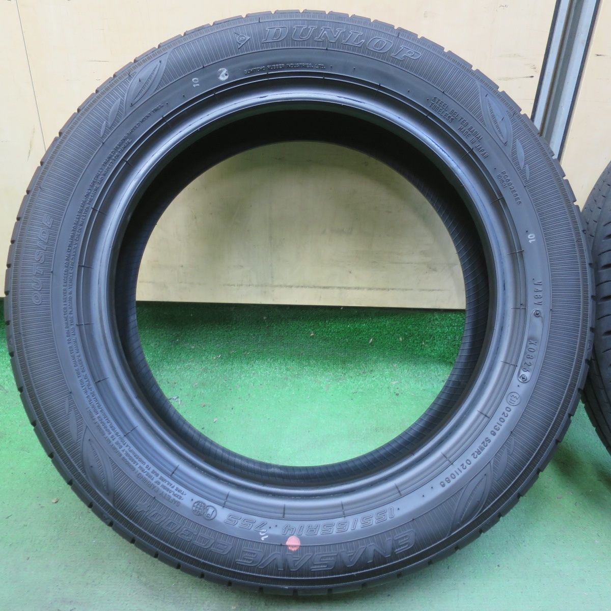 新車外し！26年◎155/65R14 ダンロップ エナセーブ EC300+ タイヤ 14