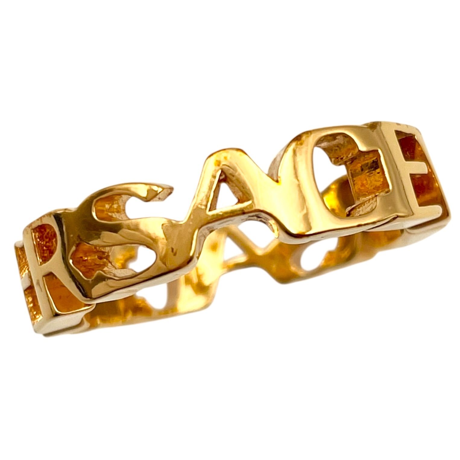 箱 VERSACE ヴェルサーチ リング 指輪 アクセサリー ゴールド カラー