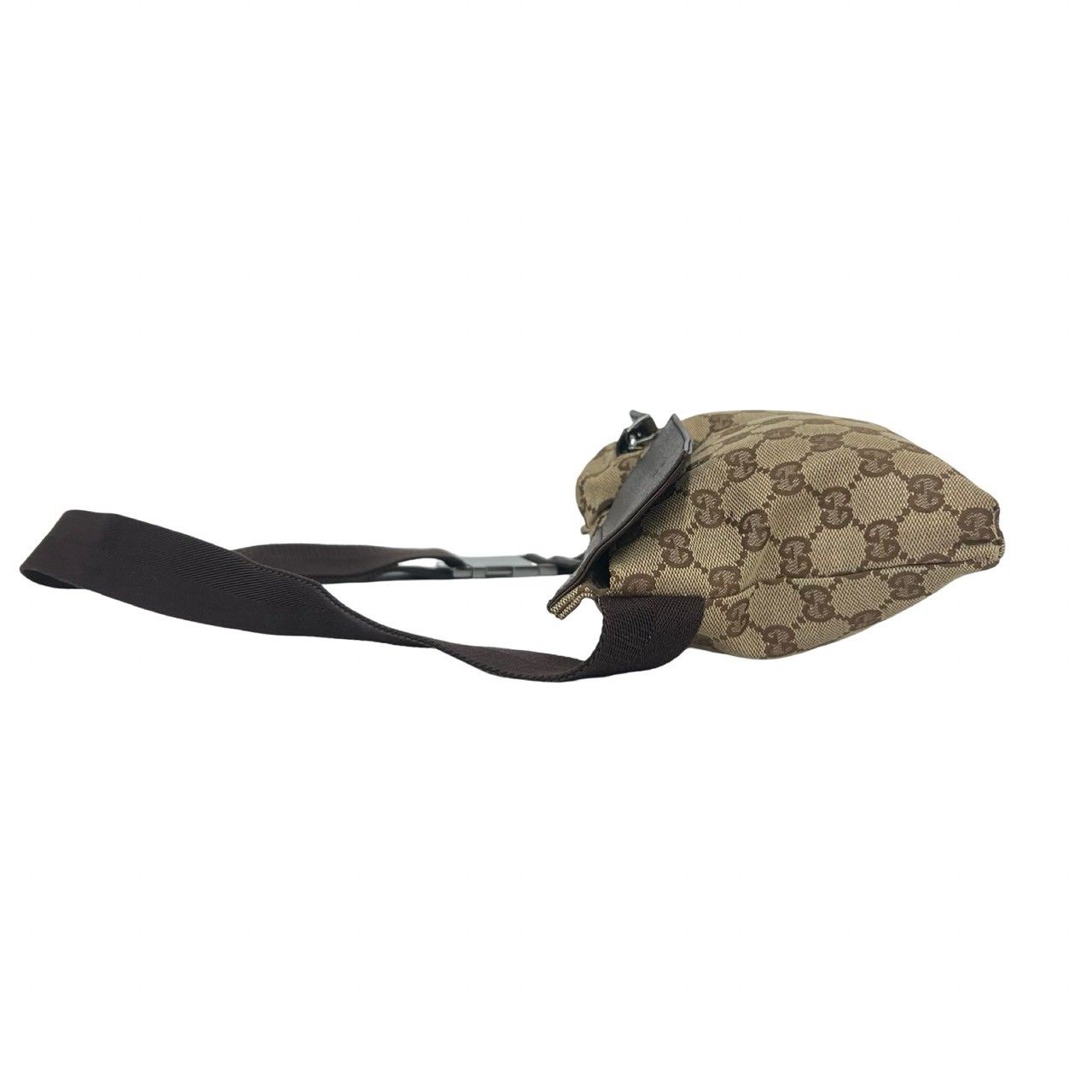 極 美品 希少品 GUCCI グッチ GG 柄 ロゴ キャンバス レザー 本革