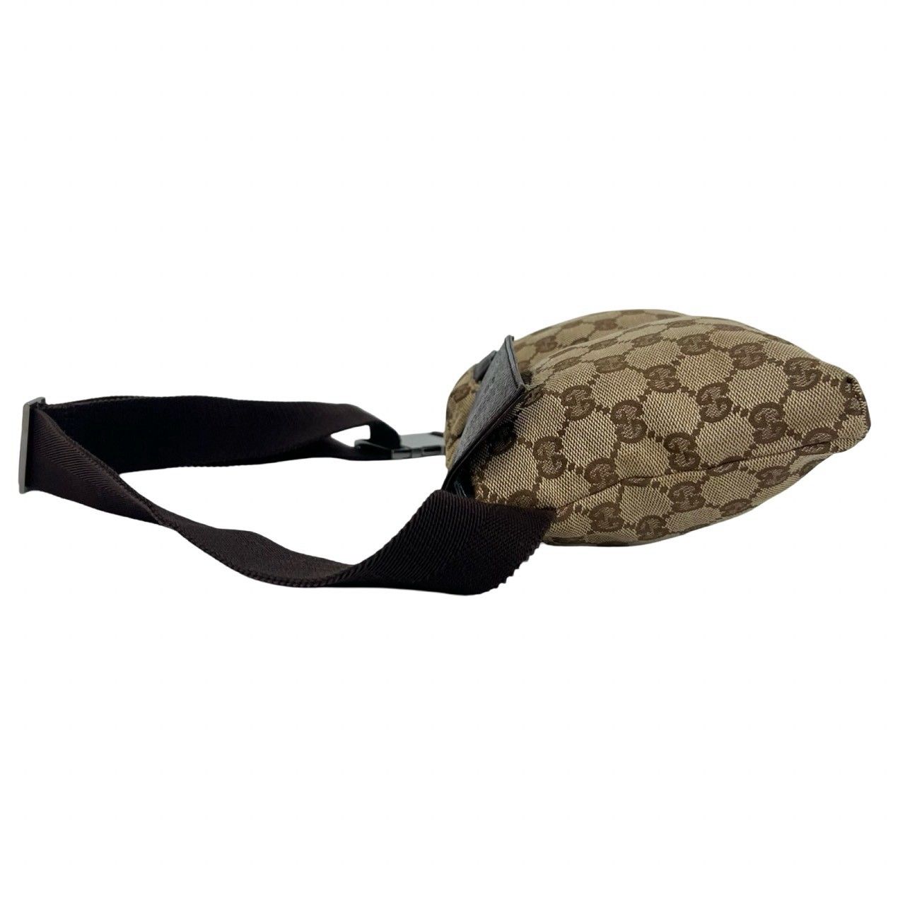 極 美品 希少品 GUCCI グッチ GG 柄 ロゴ キャンバス レザー 本革