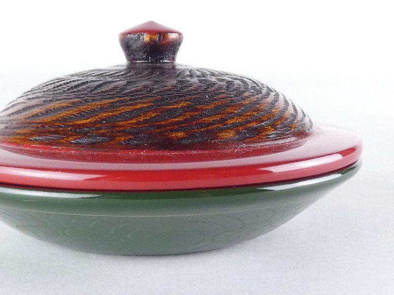 塗師 辻石斎 唐人笠香合 共箱 木製 保証品 /R732 - メルカリ