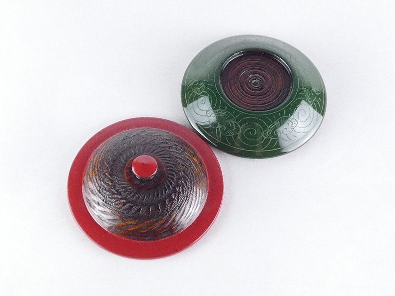塗師 辻石斎 唐人笠香合 共箱 木製 保証品 /R732 - メルカリ