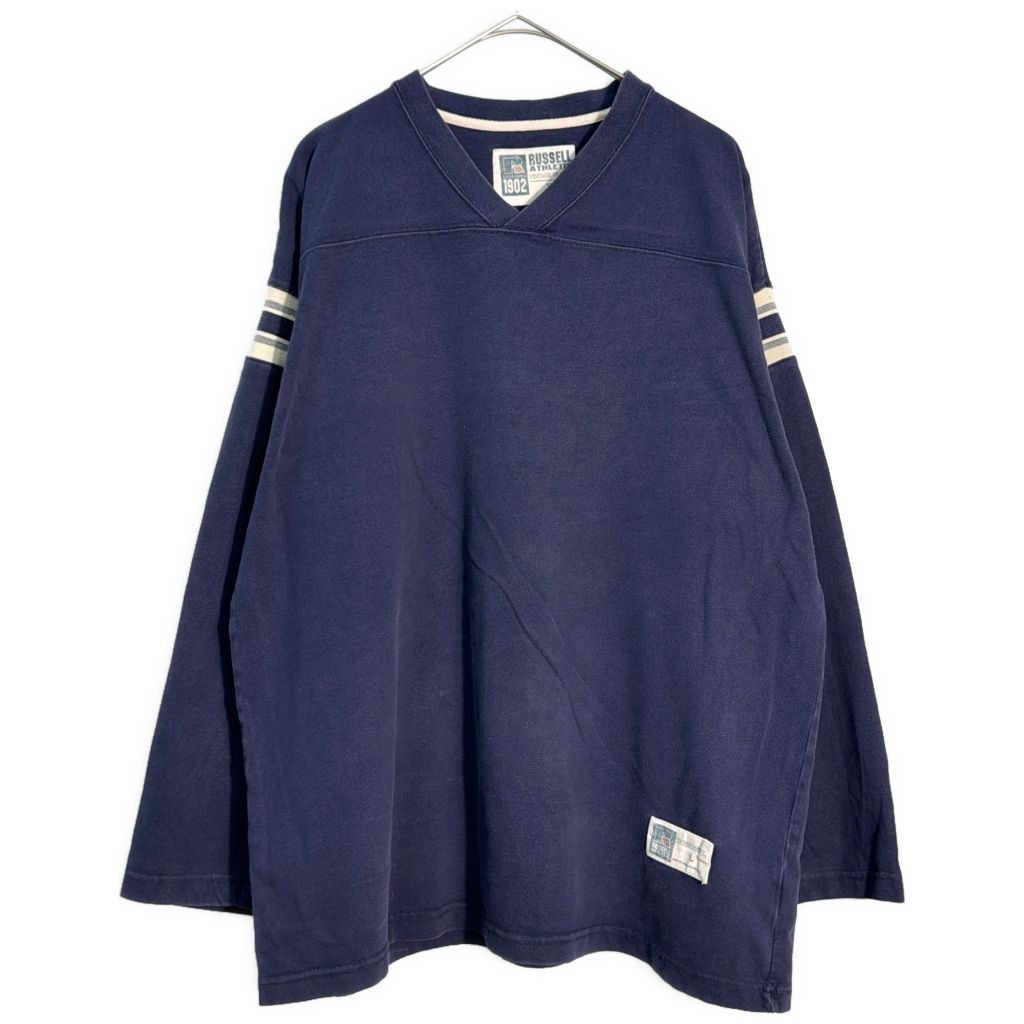 RUSSELL ATHLETIC / ラッセル フットボールTシャツ ネイビー (メンズ L