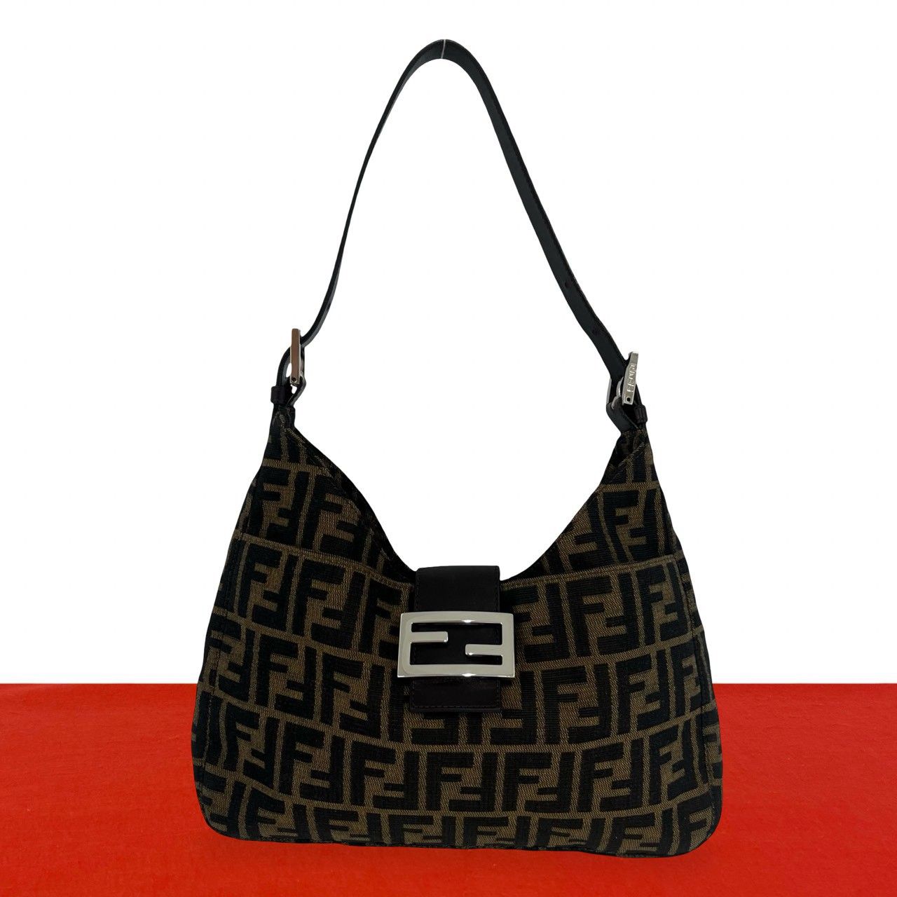 極 美品 FENDI フェンディ ヴィンテージ ズッカ FF 柄 キャンバス