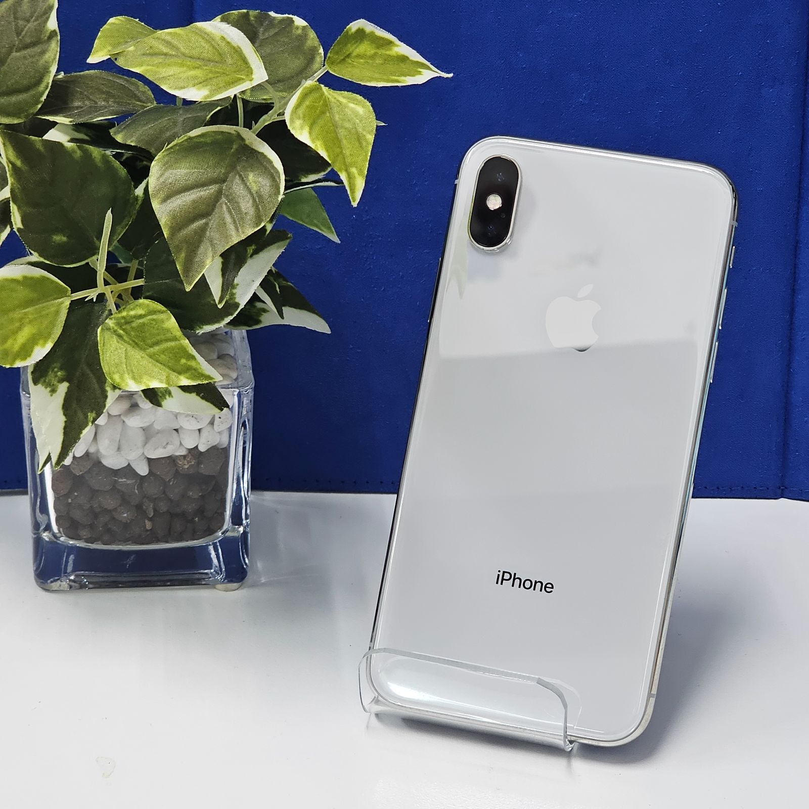 iPhoneX Silver 256GB SIMフリー バッテリー新品 - メルカリ