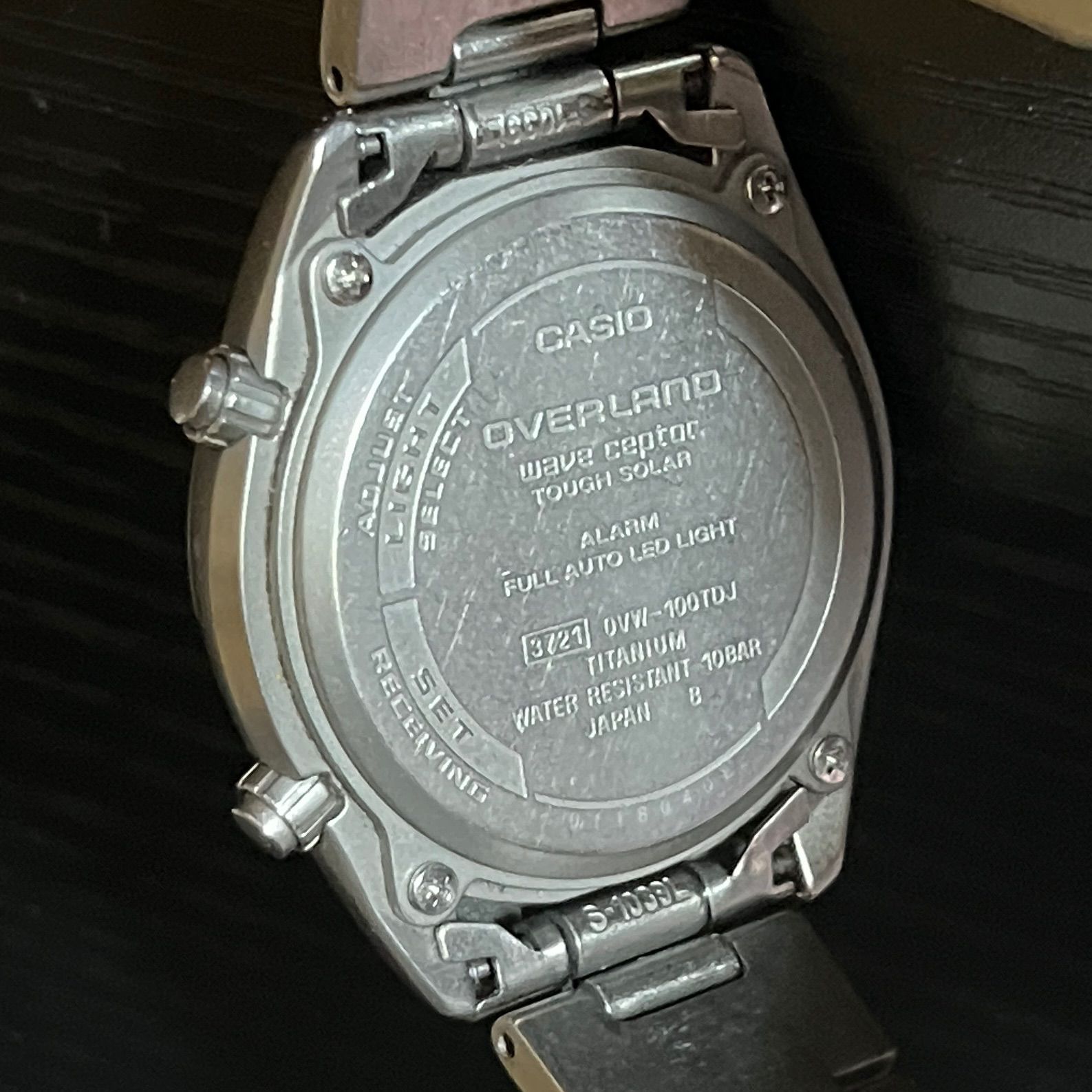 稼働品】 CASIO OVERLAND OVW-100TDJ 腕時計 電波ソーラー カシオ 