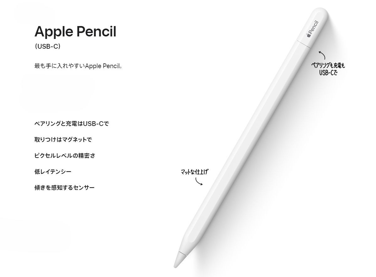 楽天ランキング入賞／ 「新品・保証開始済み」Apple Pencil USB-C