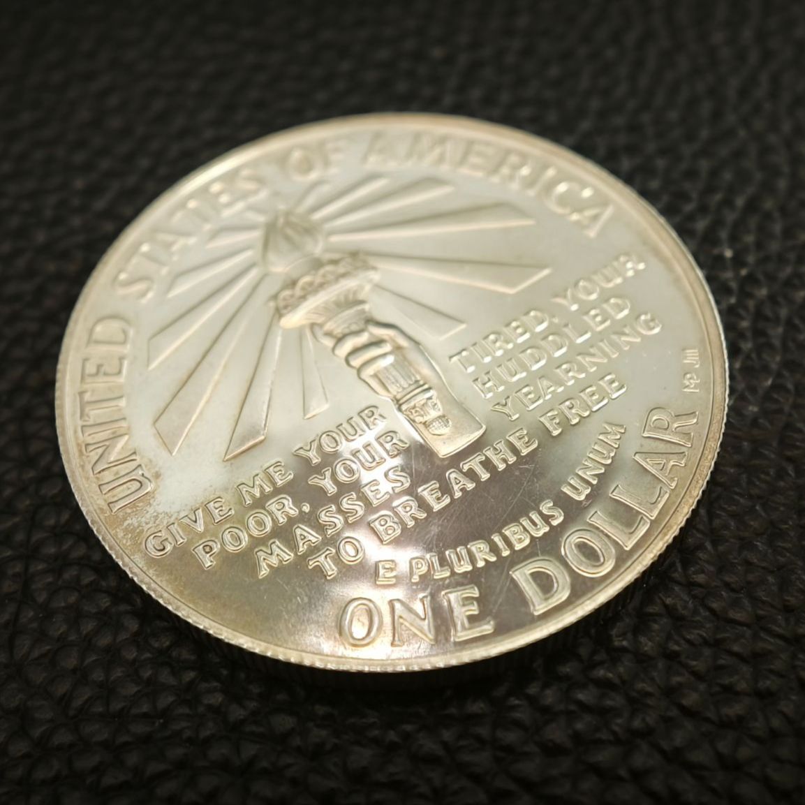 【箱有り・説明書有り】1986年 エリス島 記念硬貨 2枚セット 認定書 美品】 アメリカ自由の女神100周年 記念 1ドル銀貨 1986年