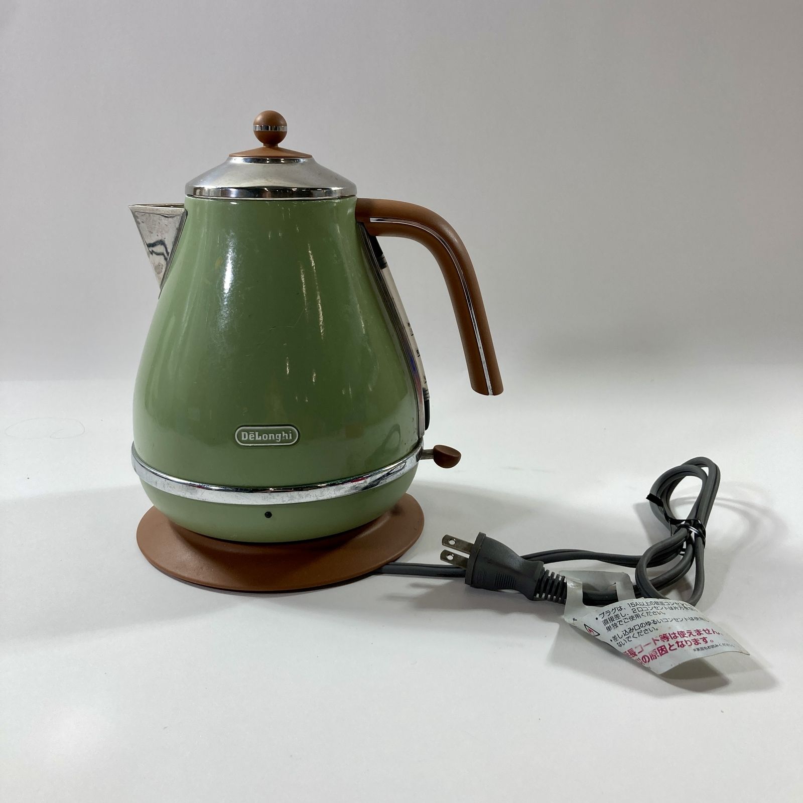 ☆ デロンギ アイコナ・ヴィンテージ 電気ケトル 1L オリーブグリーン