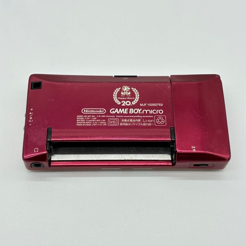 動作品】 Nintendo GAME BOY micro 20th Happy! Mario 任天堂