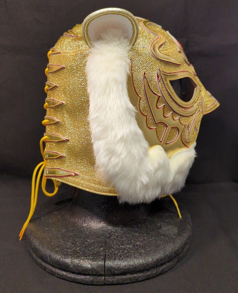 プロレスマスク YN製 【初代タイガーマスク(金ラメ×金・赤メタリック