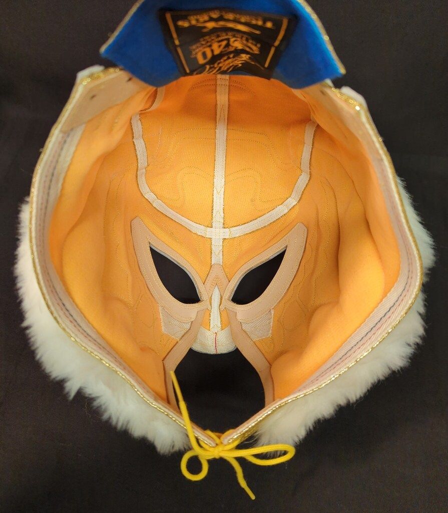 プロレスマスク YN製 【初代タイガーマスク(金ラメ×金・赤メタリック