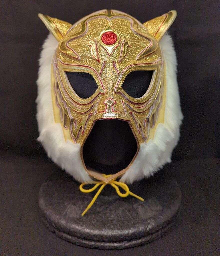 プロレスマスク YN製 【初代タイガーマスク(金ラメ×金・赤メタリック