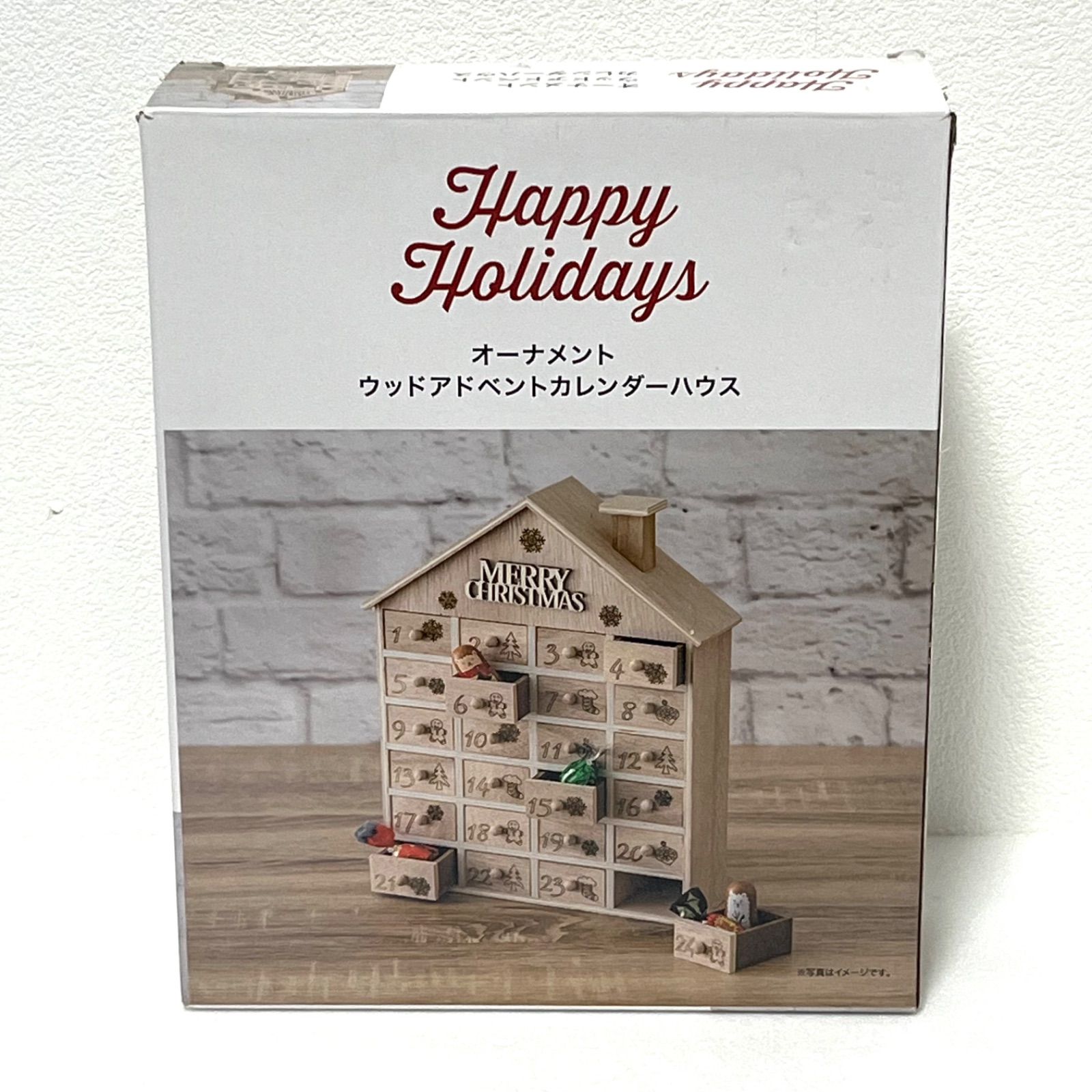 ☆X'mas ☆◼︎新品未使用◼︎【木製 オーナメント ウッドアドベント