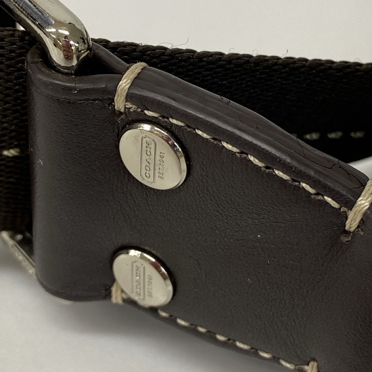 COACH/コーチ シグネチャー ショルダーバッグ F70562 ブラウン/茶 斜め