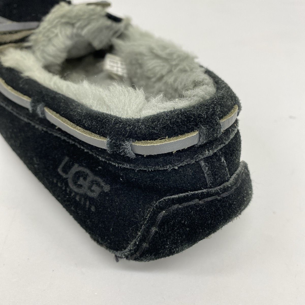 UGG australia モカシン/スリッポン 25cm ブラック ボア 1003390 アグ