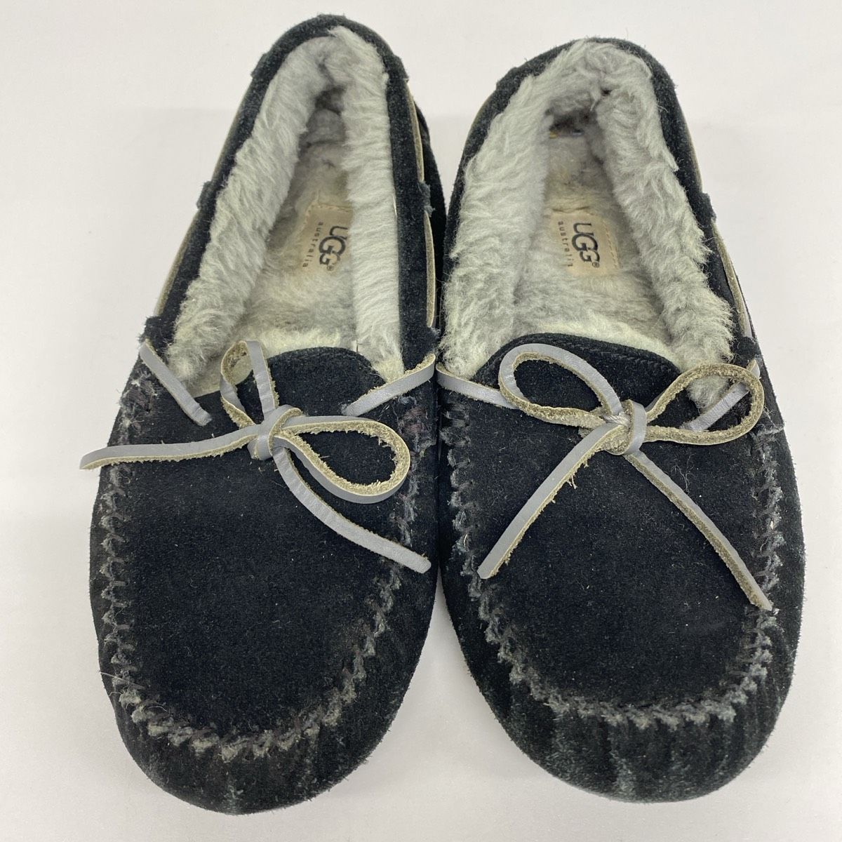 UGG australia モカシン/スリッポン 25cm ブラック ボア 1003390 アグ