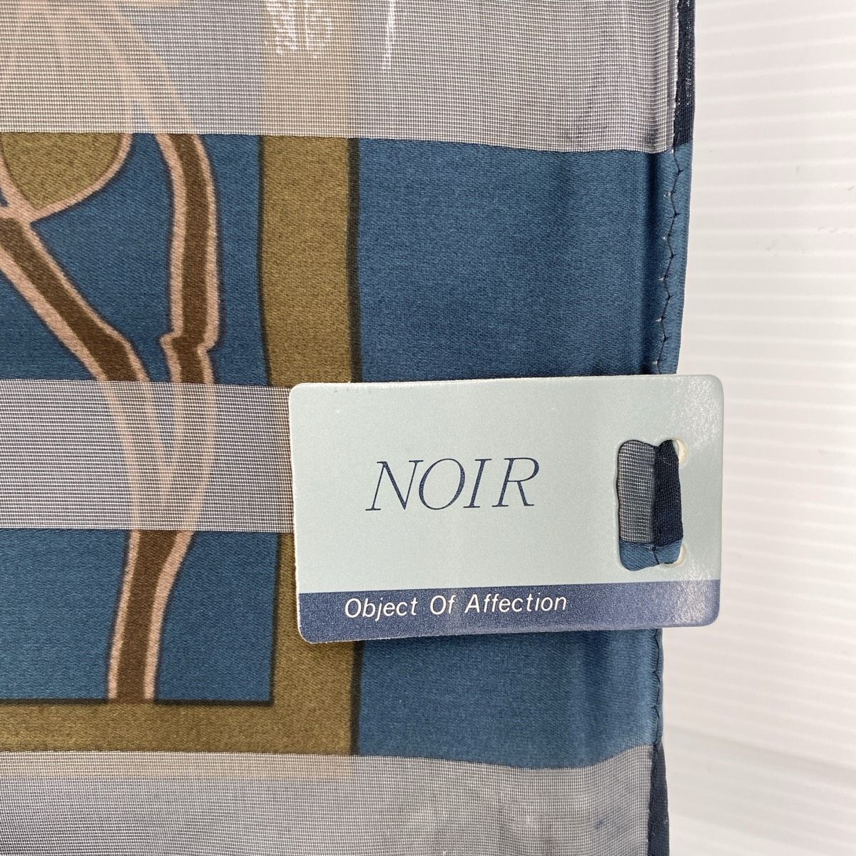NOIR/ノアール スカーフ 花柄 ストライプ ブルー系 226556-7000
