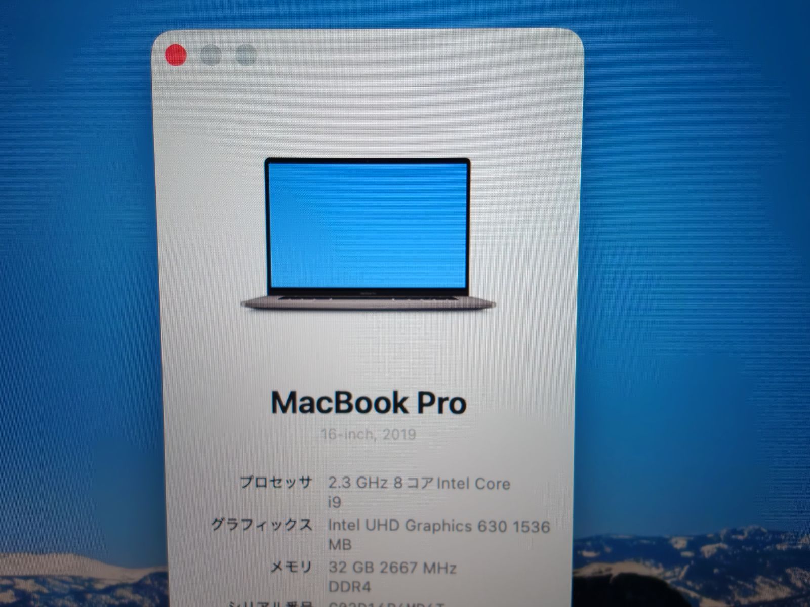 2TB / Core i9 / 32GB / Apple MacBook Pro 2019 16インチ / A2141