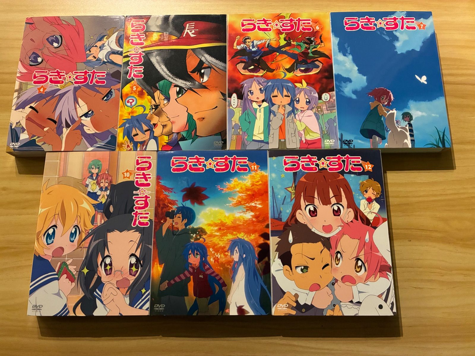 中古][DVD+CD+CD-ROM] らきすた 4-7,10-12 (7巻セット) 初回限定版 (訳