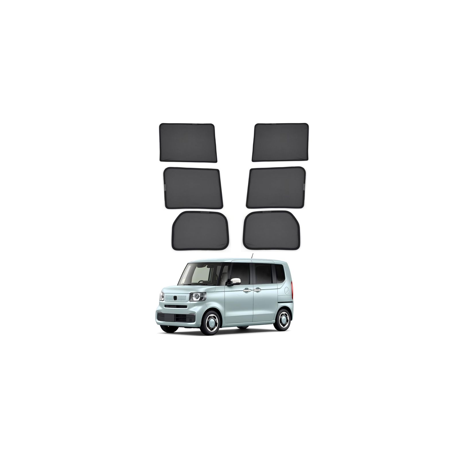 CARTIST N-BOX JOY JF5/6型 メッシュカーテン 3代目 サンシェード 2023.10?現行 6枚 サイド用,マグネット式,日除け,遮光,暑さ対策,換気,防虫,コンパクト収納,窓の開け閉めに影響無し,車種専用設計,付属クリッ 6e900bd3
