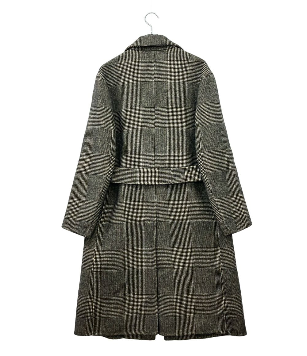 カルーソー グレンチェックベルテッドコート レディース SIZE 44 (L