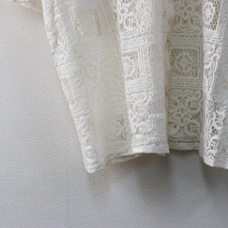 2025年 ミズイロインド mizuiro ind tile lace shirts タイルレース