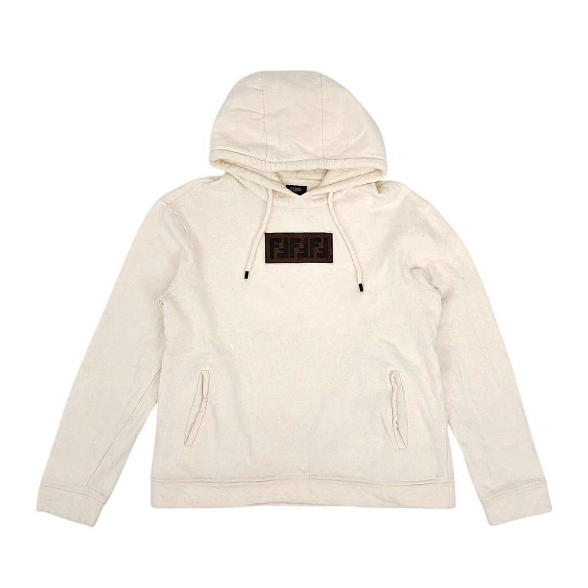 フェンディ ズッカ ロゴ パーカー FY0870 A1EI メンズ オフホワイト FENDI【中古】 【アパレル・小物】