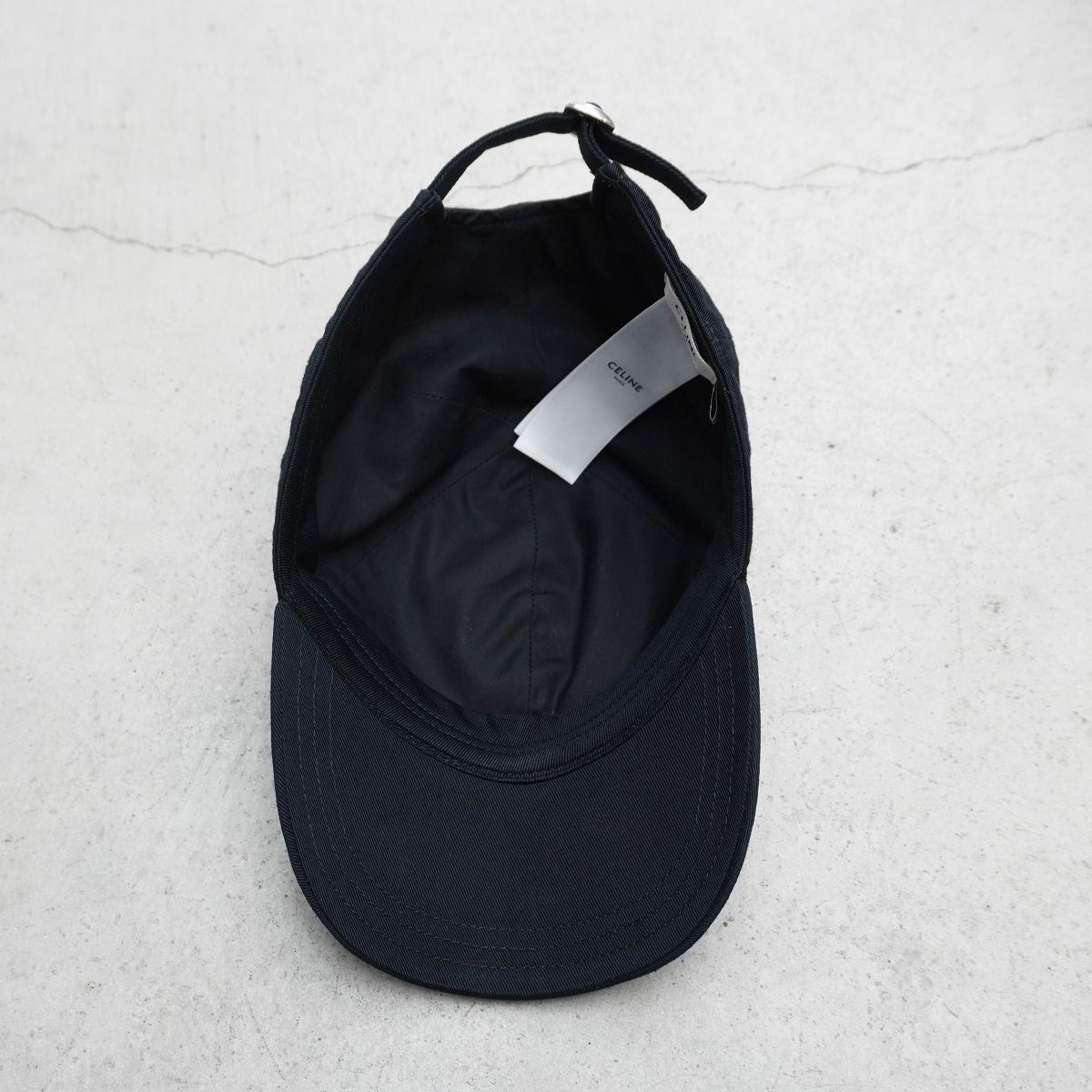 美品 CELINE セリーヌ Back Logo Baseball Cap ベースボール キャップ