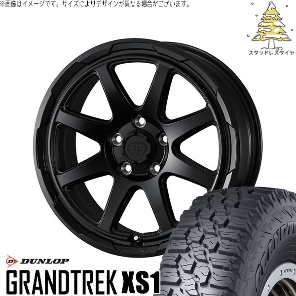 カローラクロス 215/70R16 スタッドレスタイヤ ホイール 4本セット | ダンロップ グラントレック XS1 × ウェッズ スタットベルク セミマットブラック 16インチ 7J +38 5穴114.3 189,750円