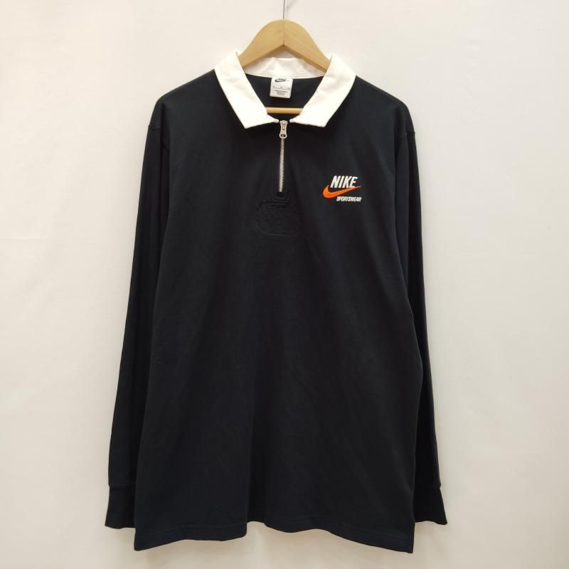 ナイキ ラガーシャツ ハーフジップ 長袖 ポロシャツ メンズ XL ISItems