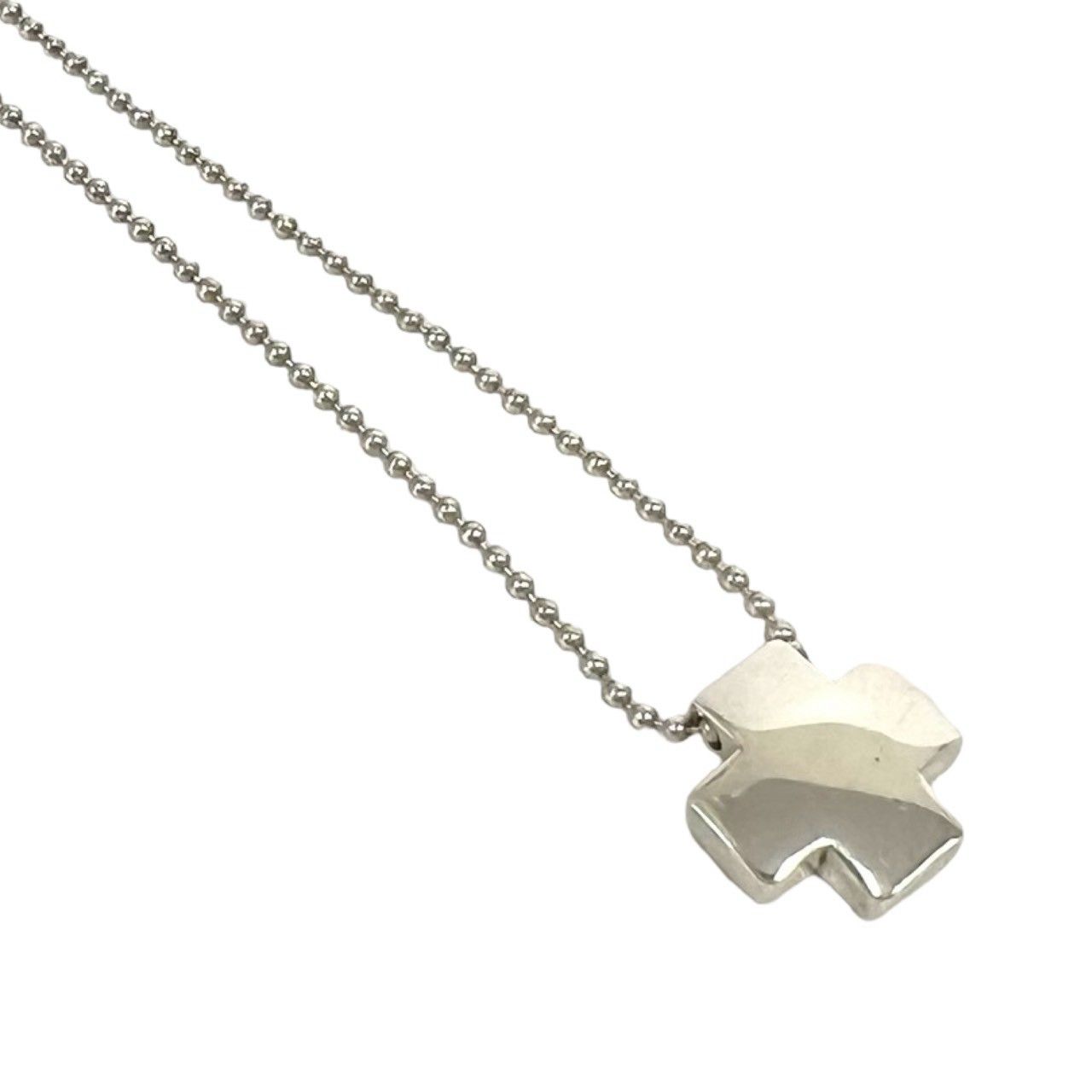 極美品✨ ティファニー ネックレス クロス ボールチェーン AG925 極 美品 TIFFANY&Co. ティファニー ヴィンテージ ローマンクロス