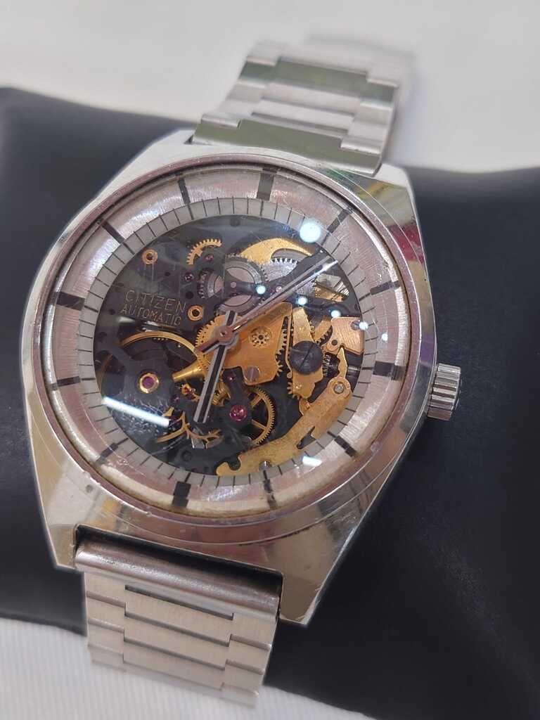 CITIZEN シチズン スケルトン 25JEWELS 腕時計 自動巻き メンズ腕時計