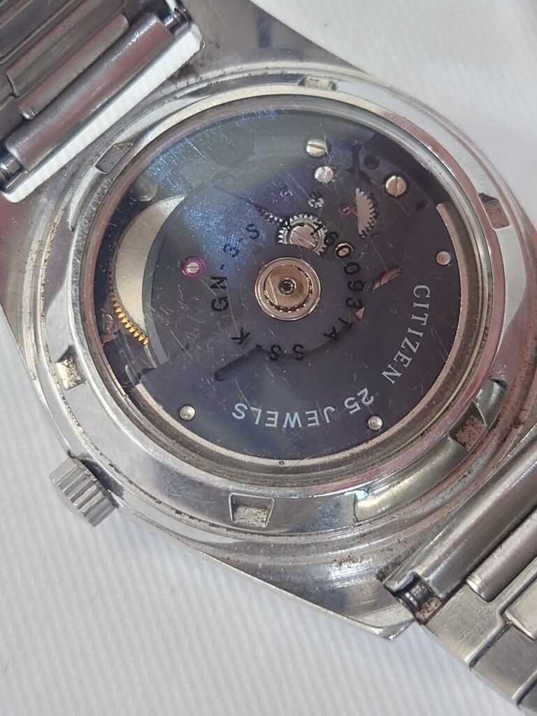 CITIZEN シチズン スケルトン 25JEWELS 腕時計 自動巻き メンズ腕時計