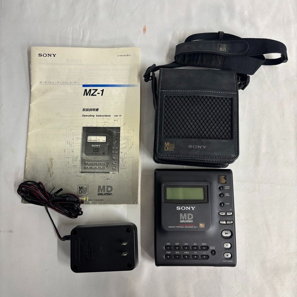 1518◆音響 ソニー MD WALKMAN MZ-1 レコーダー ブラック ミニディスク デジタルオーディオシステム 通電確認済み