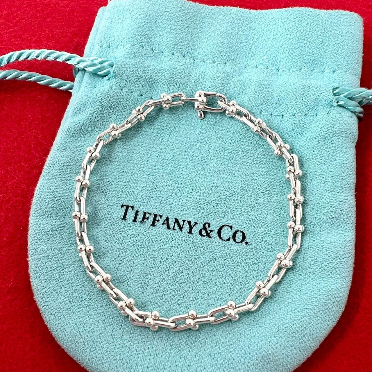 極 美品 袋付き TIFFANY&Co. ティファニー ヴィンテージ ハードウェア