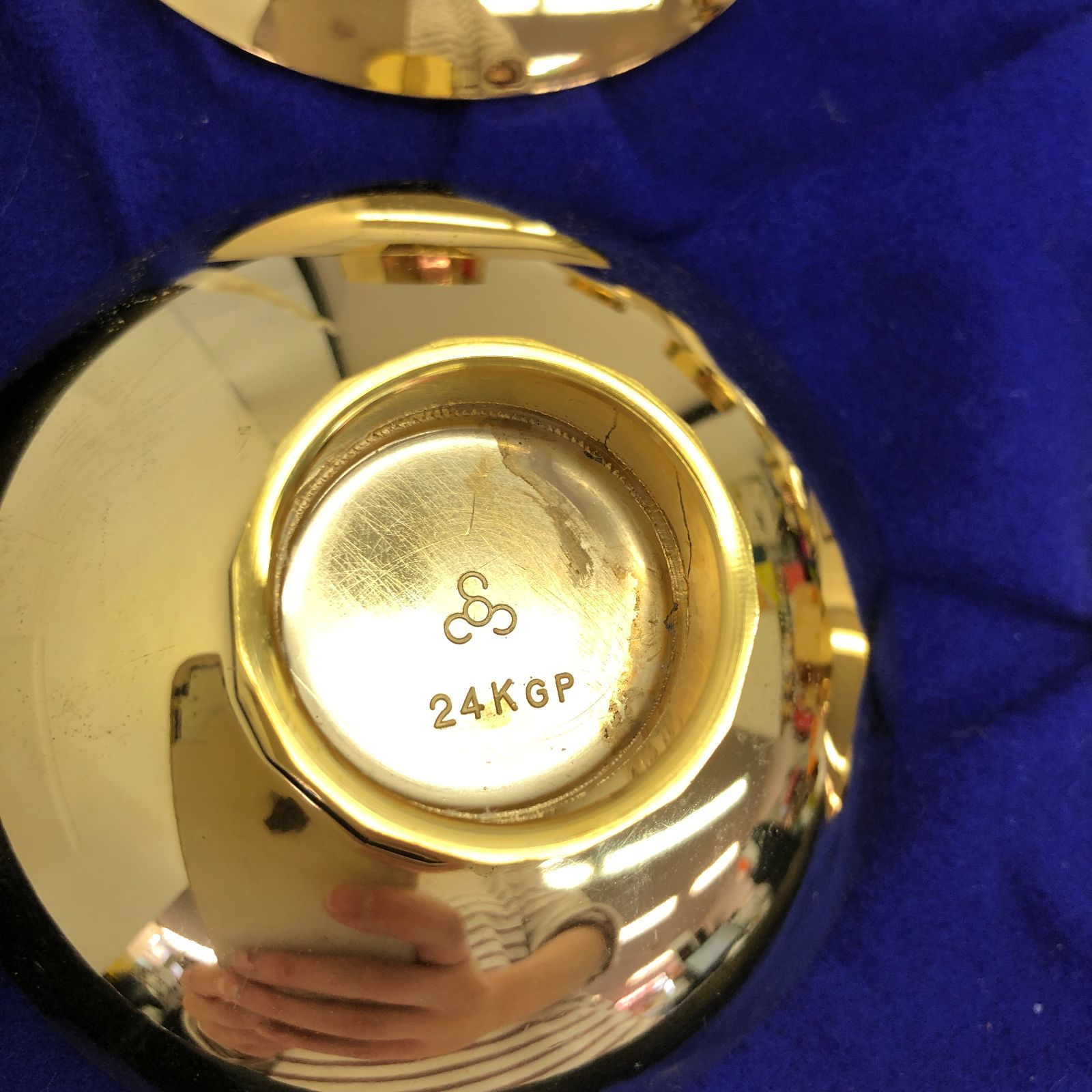 十二支金盃 12客フルセット 24KGP 刻印有 干支レリーフ 縁起物