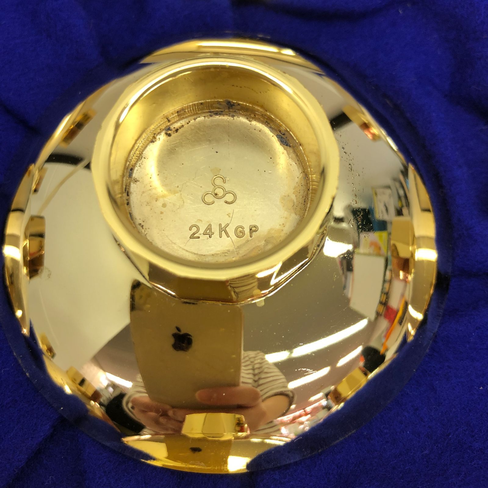 十二支 金杯 12客セット 金属工芸 十二支金盃 12客フルセット 24KGP 刻印有 干支レリーフ 縁起物