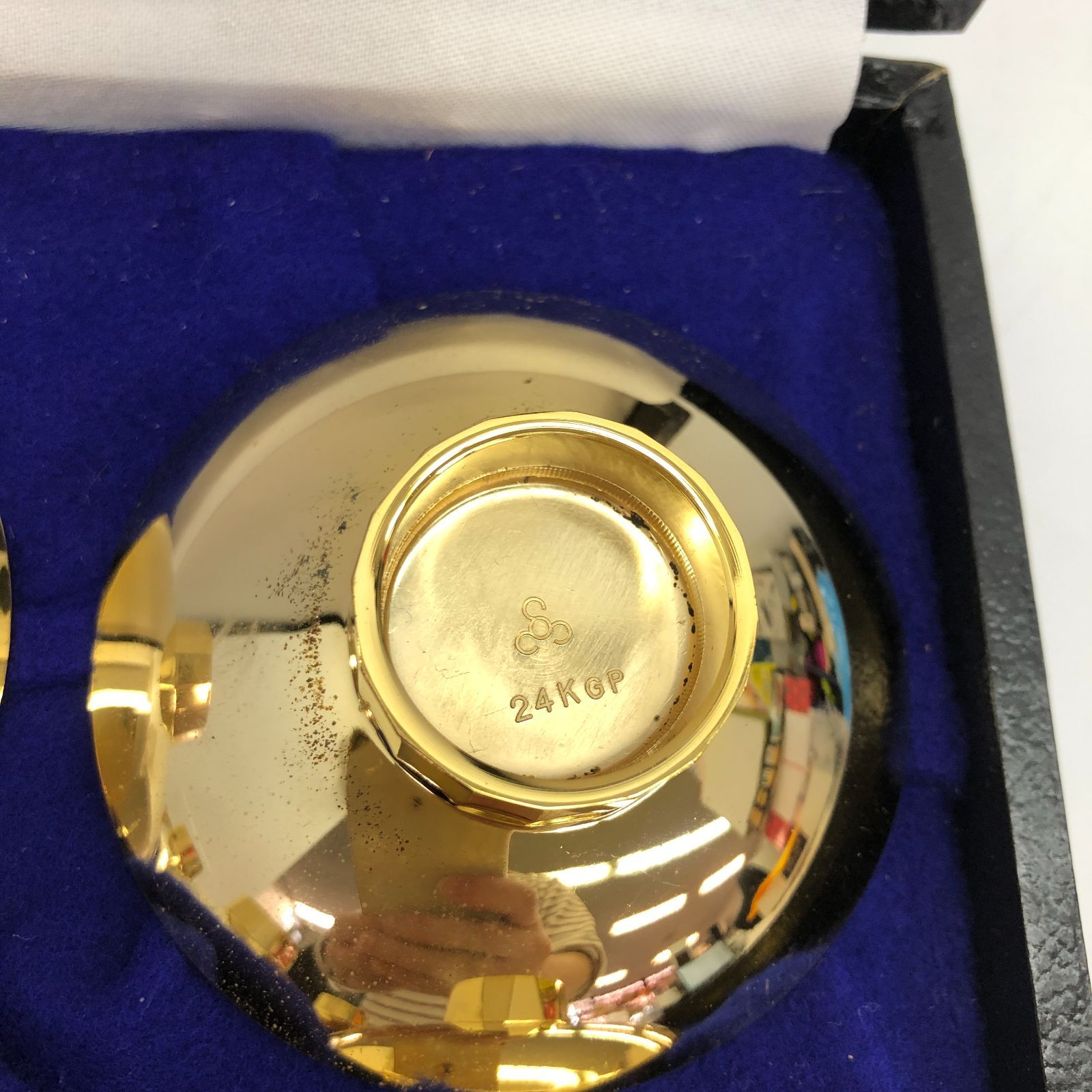十二支金盃 12客フルセット 24KGP 刻印有 干支レリーフ 縁起物