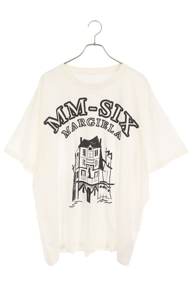 エムエムシックス 23SS S52GC0276 ロゴプリントTシャツ メンズ XXL