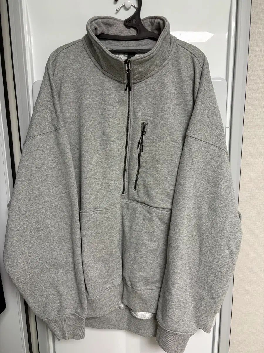 MOIF AW25 BAGGY HALF-ZIP SWEAT HEATHER GRAY ２サイズ