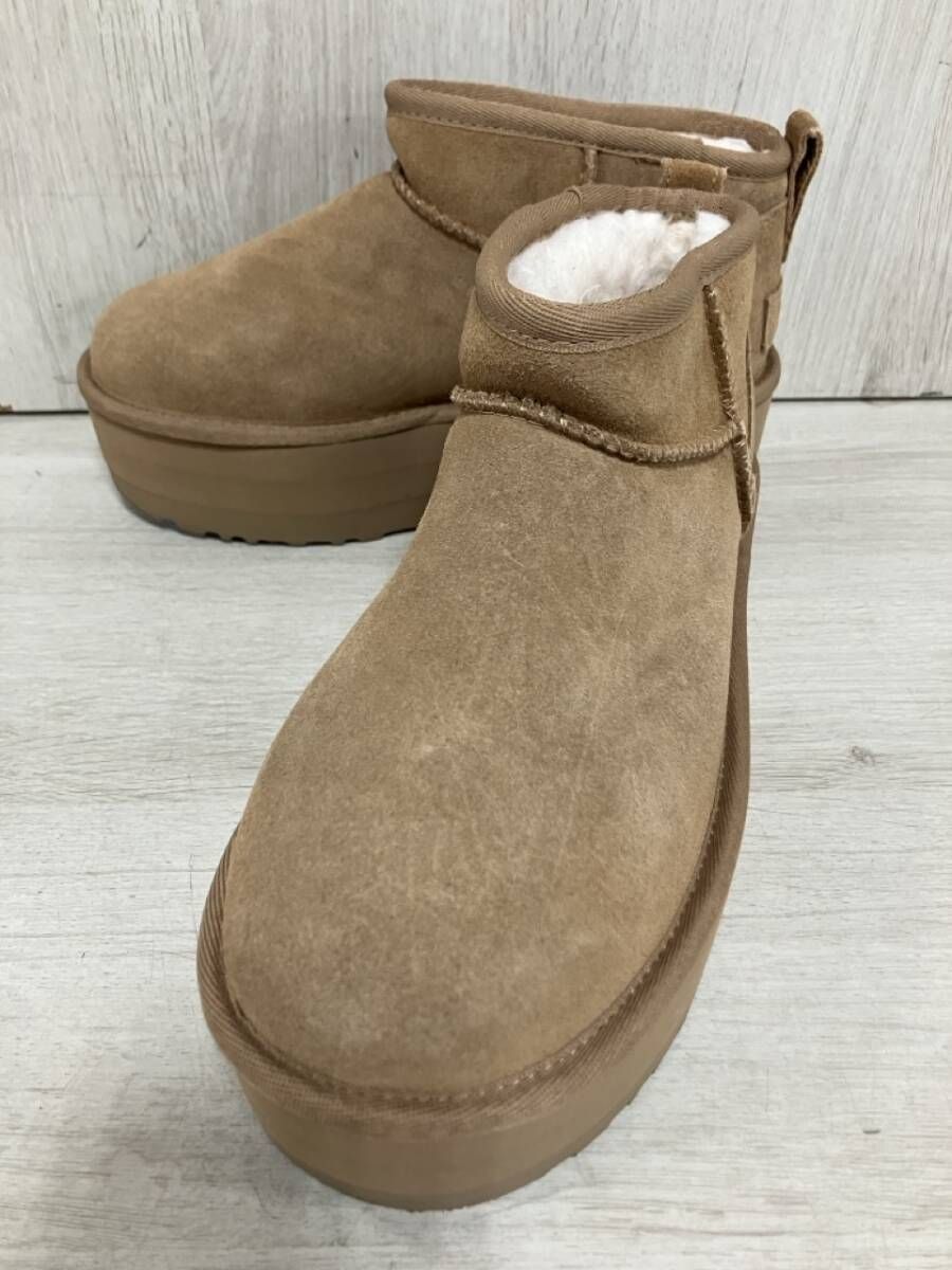 UGG/アグ/ショートブーツ/Classic Ultra Mini Platform/ライトブラウン/23cm/1135092