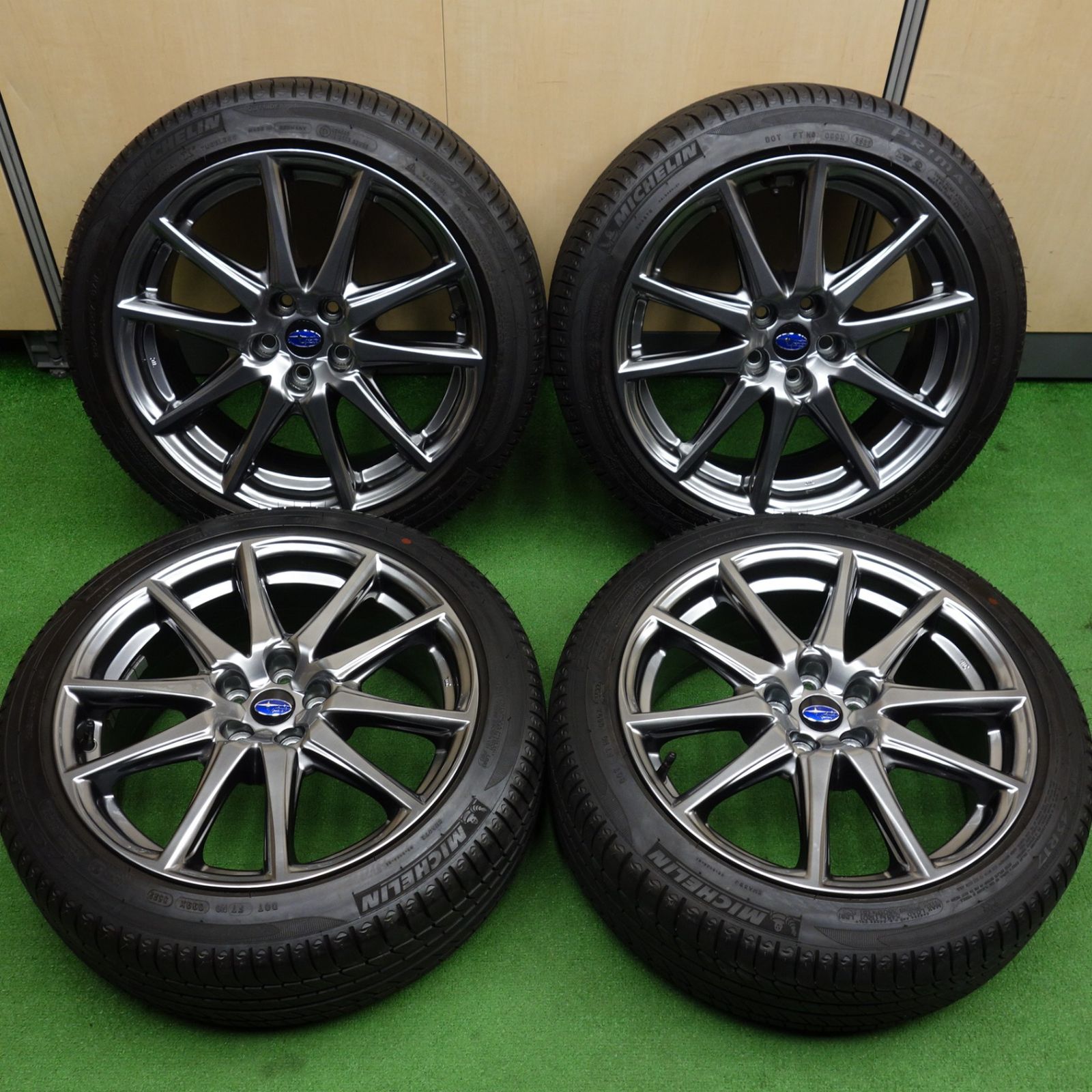 バリ溝！22年！キレイ！9.5分 スバル ZD8 BRZ Rグレード 純正 215/45R17 ミシュラン プライマシー HP トヨタ 86 ...