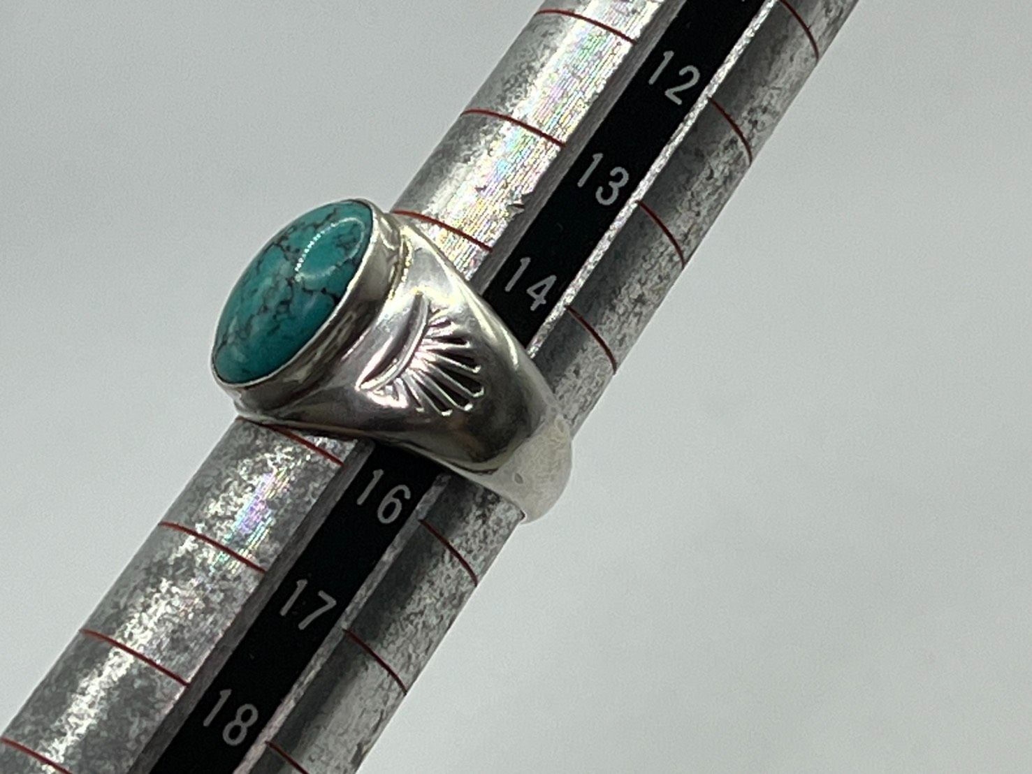 インディアンジュエリー STERLING 刻印 シルバーリング ターコイズ