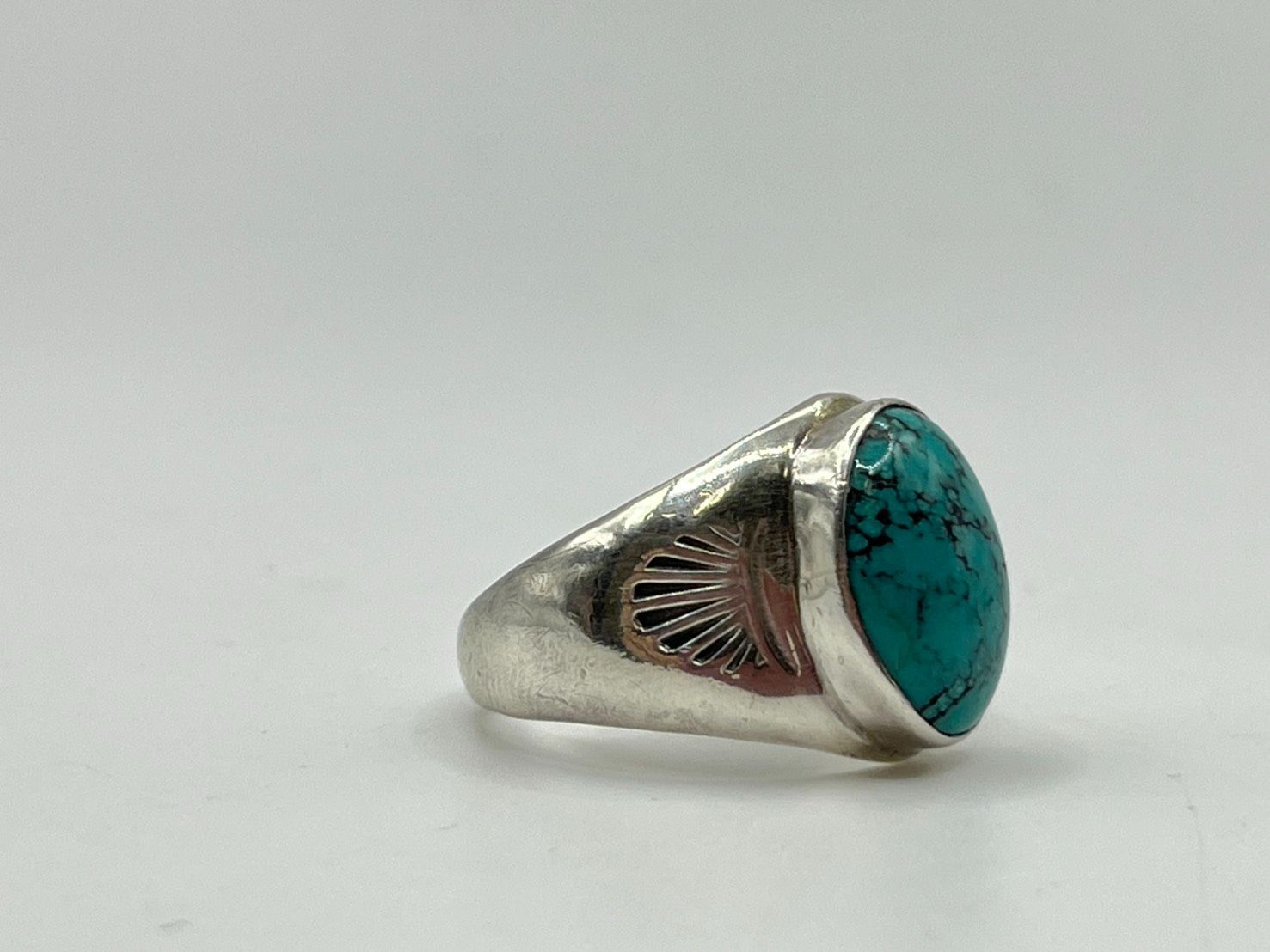 インディアンジュエリー STERLING 刻印 シルバーリング ターコイズ