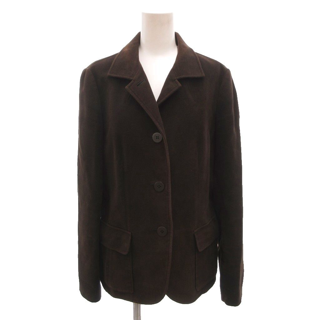 バーバリー ロンドン BURBERRY LONDON テーラードジャケット コーデュロイ スリットスリーブ 3B シングルブレスト 裏地ノバチェック 42 茶 ブラウン FC023-740-55 /NL