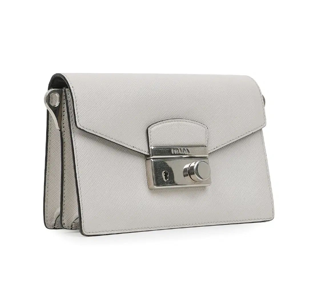 中古ブランド PRADA プラダ サフィアーノ ミニ クロスバック 白 BT1037 中古ブランド PRADA プラダ サフィアーノ ミニ クロスバック 白 BT1037