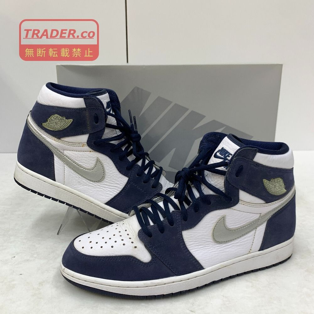 04w7911▽※【中古】Nike Air Jordan 1 High OG CO.JP DC1788-100 ナイキ エアジョーダン1 ハイ OG CO.JP ホワイト/ミッドナイトネイビー 2020 28.5cm スニーカー【八王子店】 11,700円
